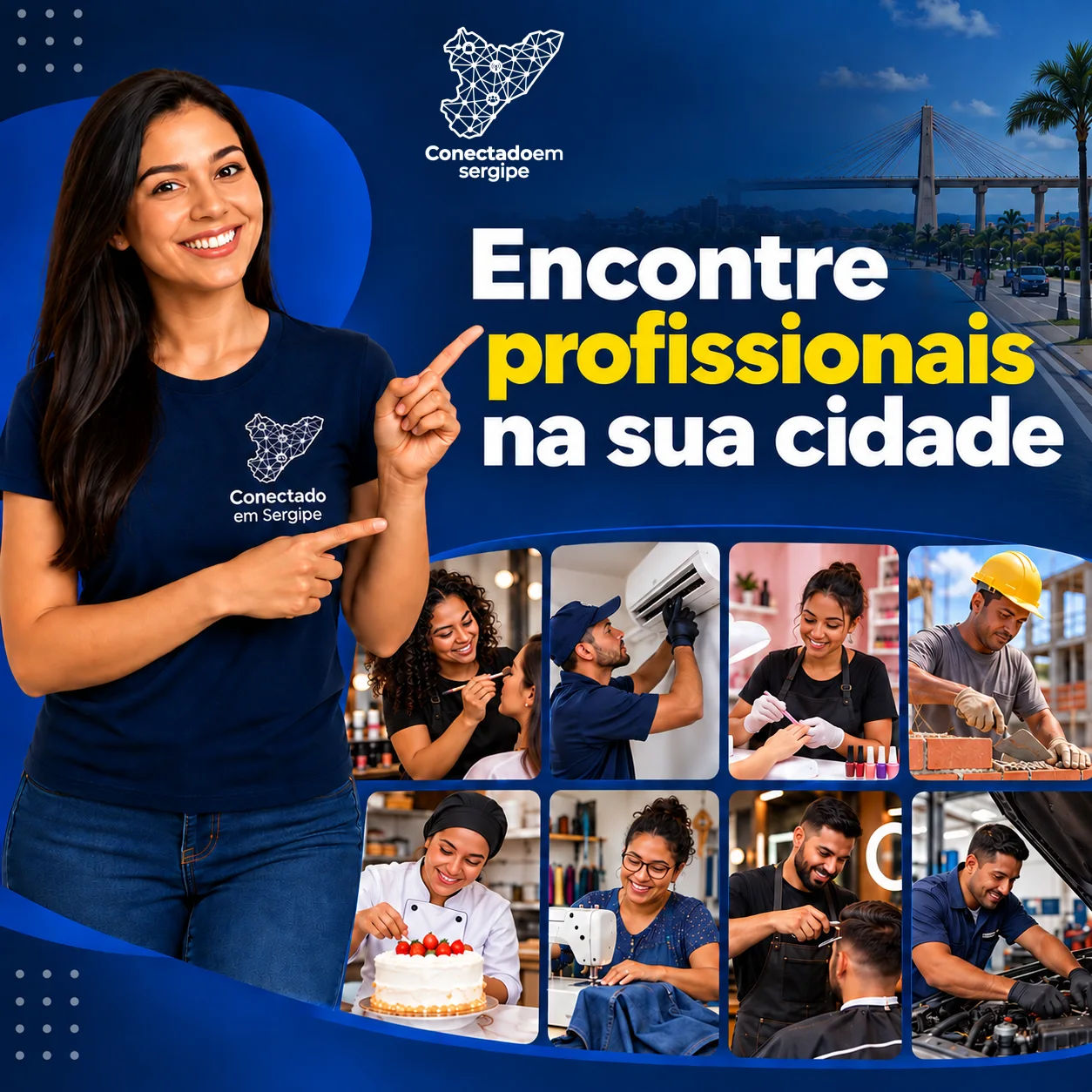 Encontre profissionais de diferentes segmentos em sua cidade