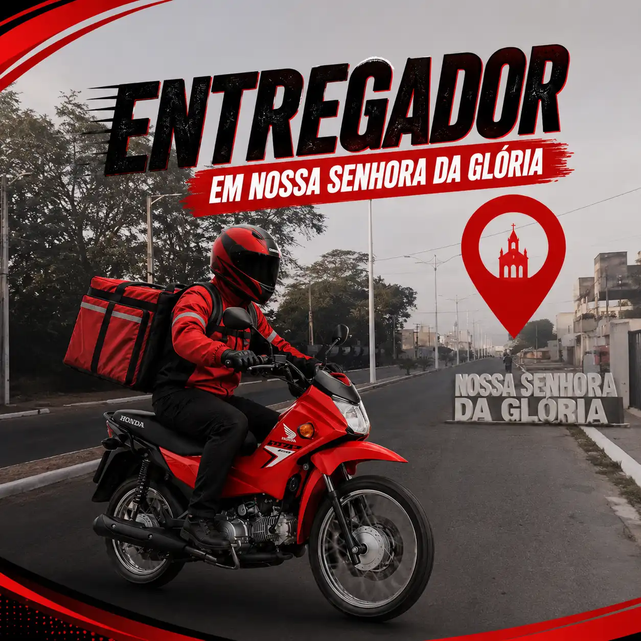 Entregador em Nossa Senhora da Glória