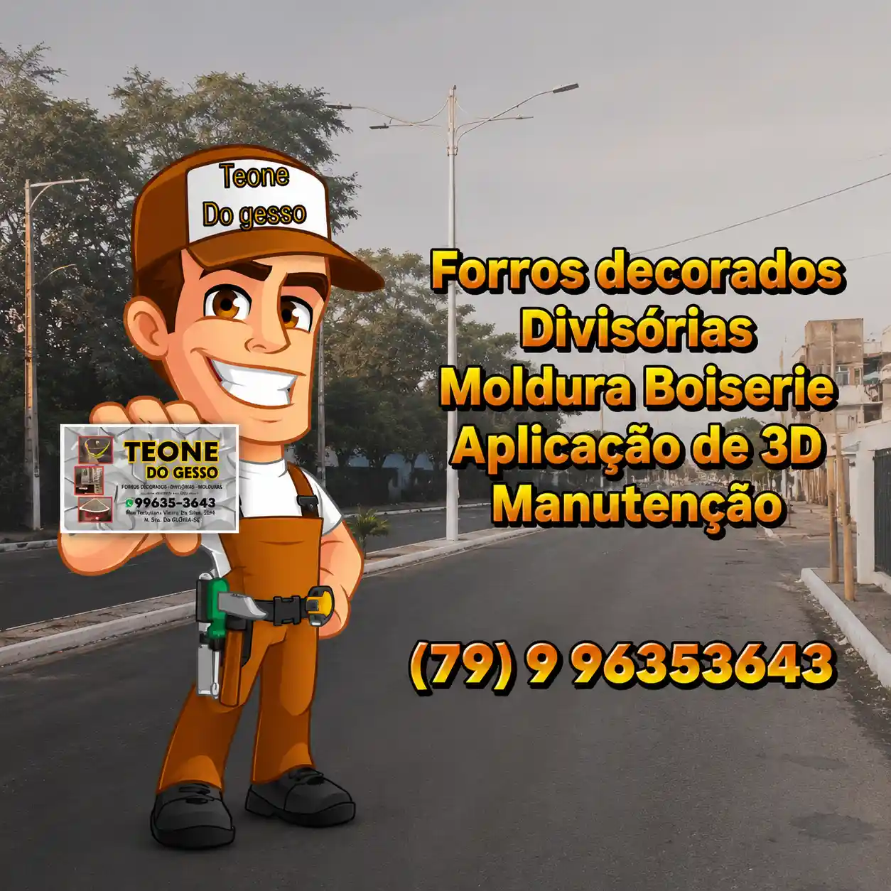 Teone do Gesso em Nossa Senhora da Glória