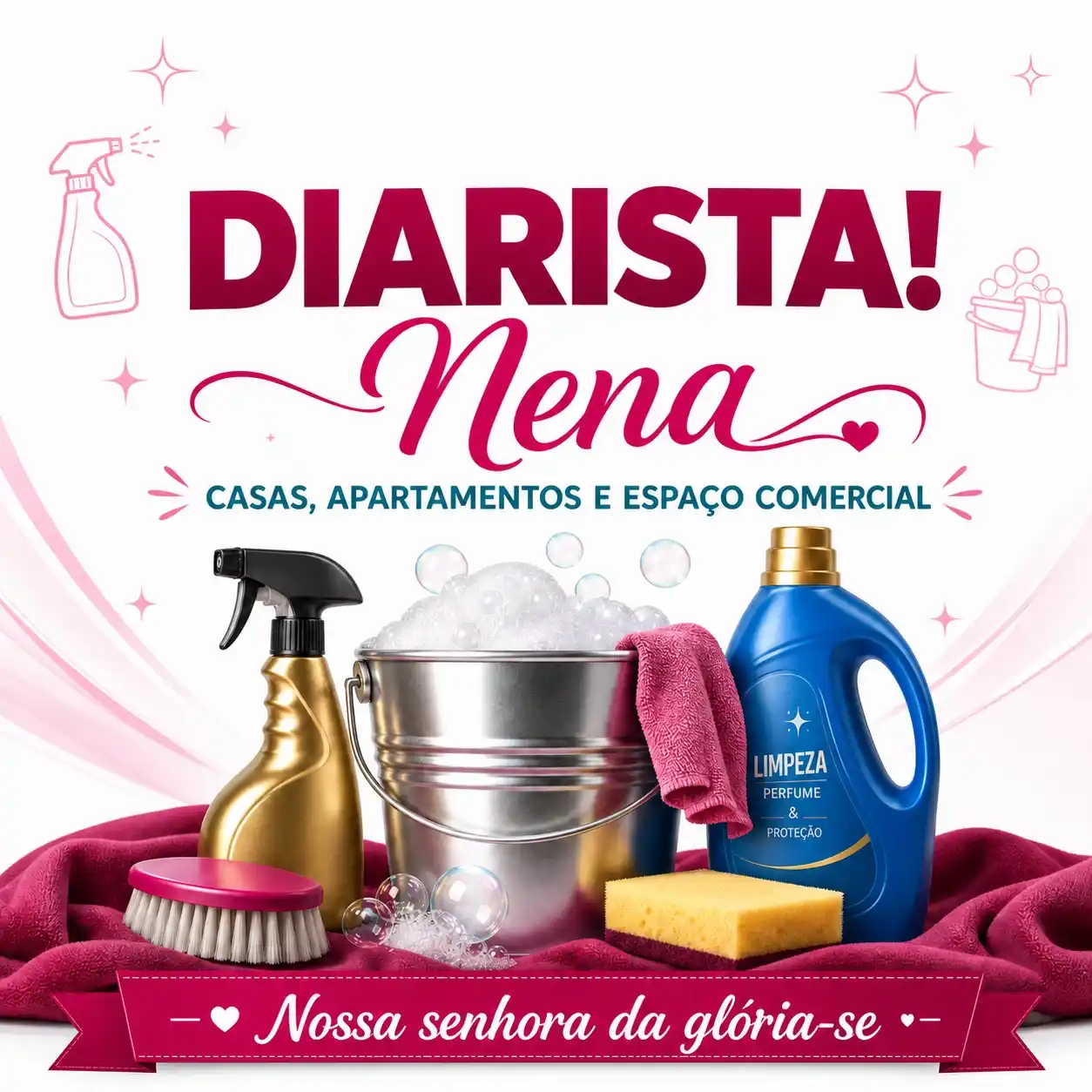 Diarista Nena em Nossa Senhora da Glória