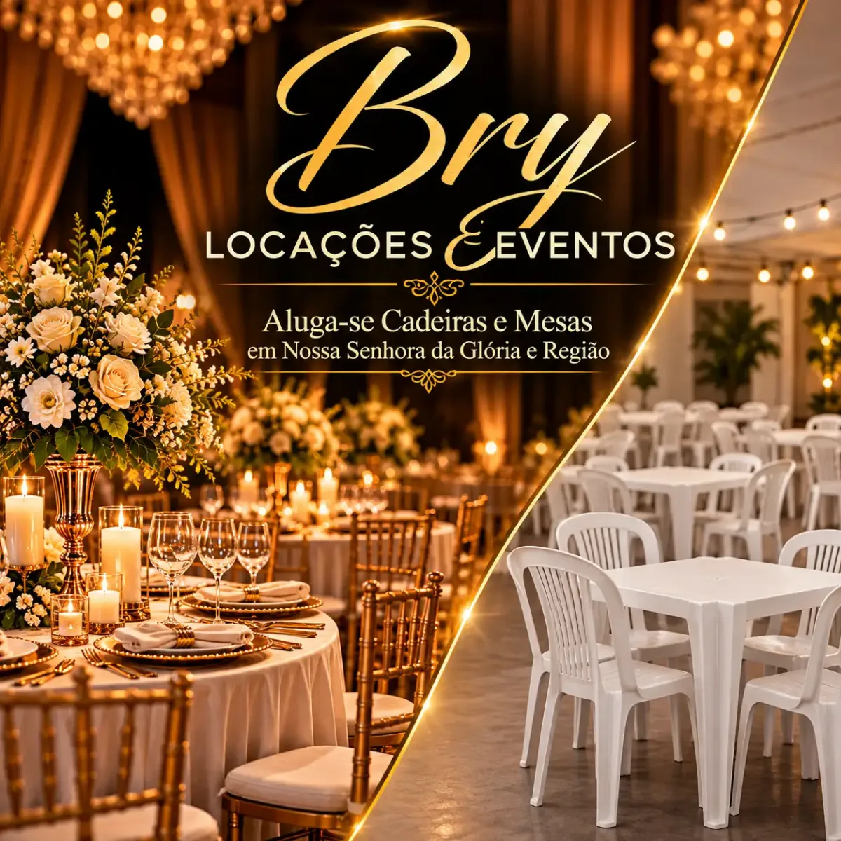 Bry Locações e Eventos Mesas e Cadeiras