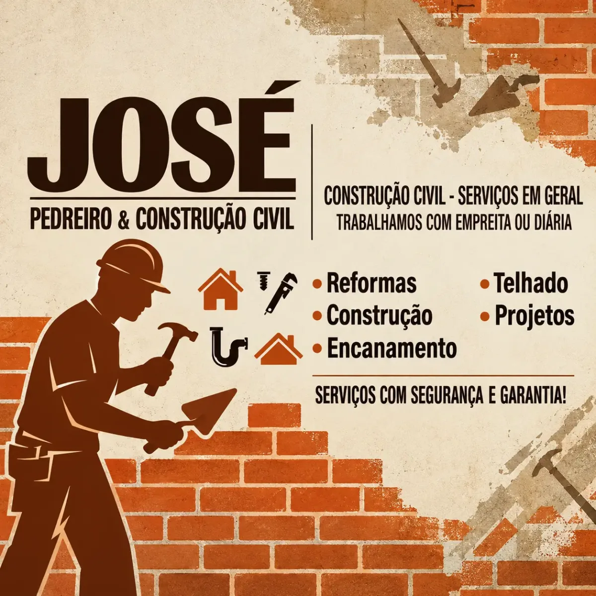 José Pedreiro em Aracaju,Sergipe